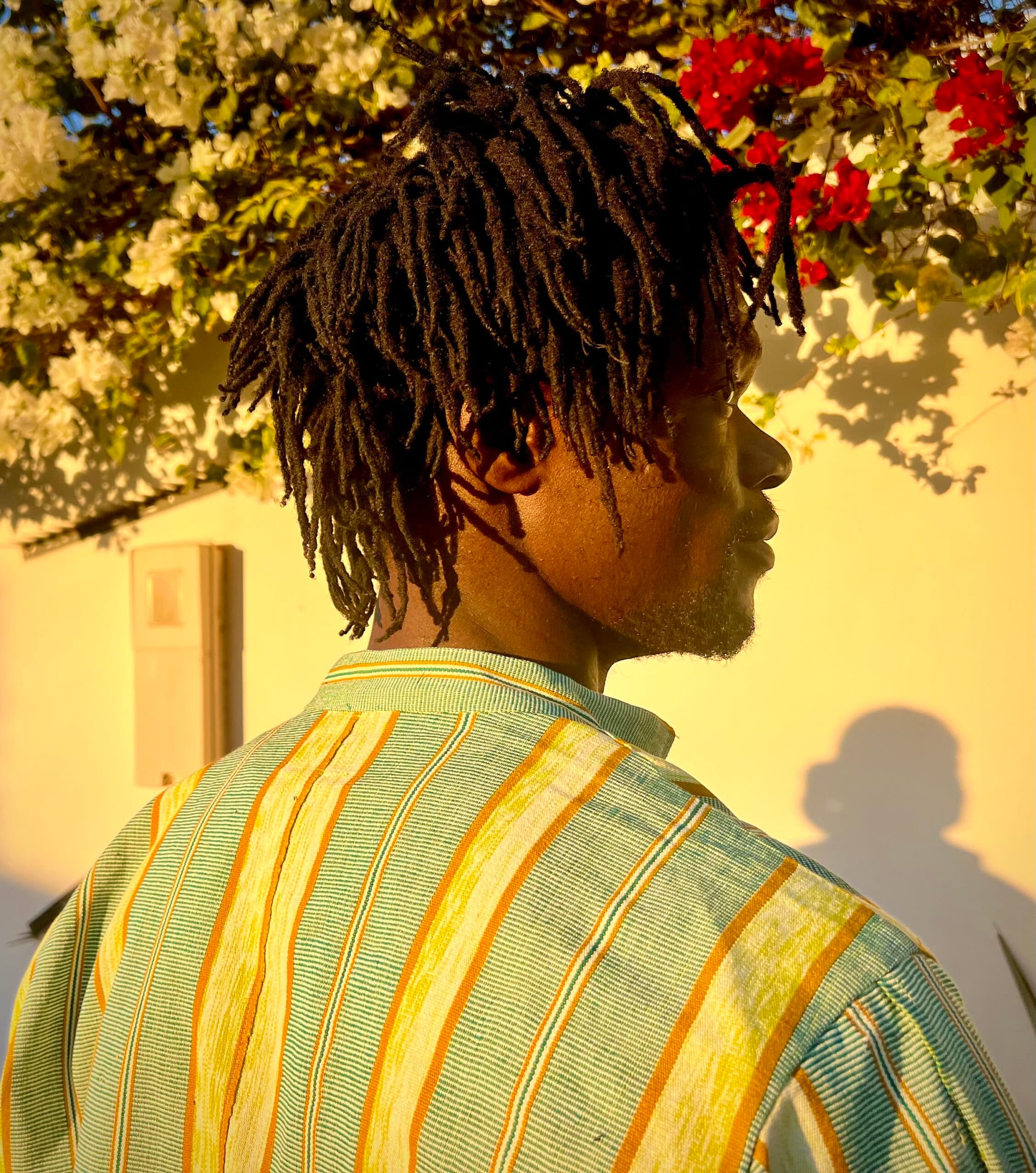 Handwoven Burkina Jacket Yellow Green