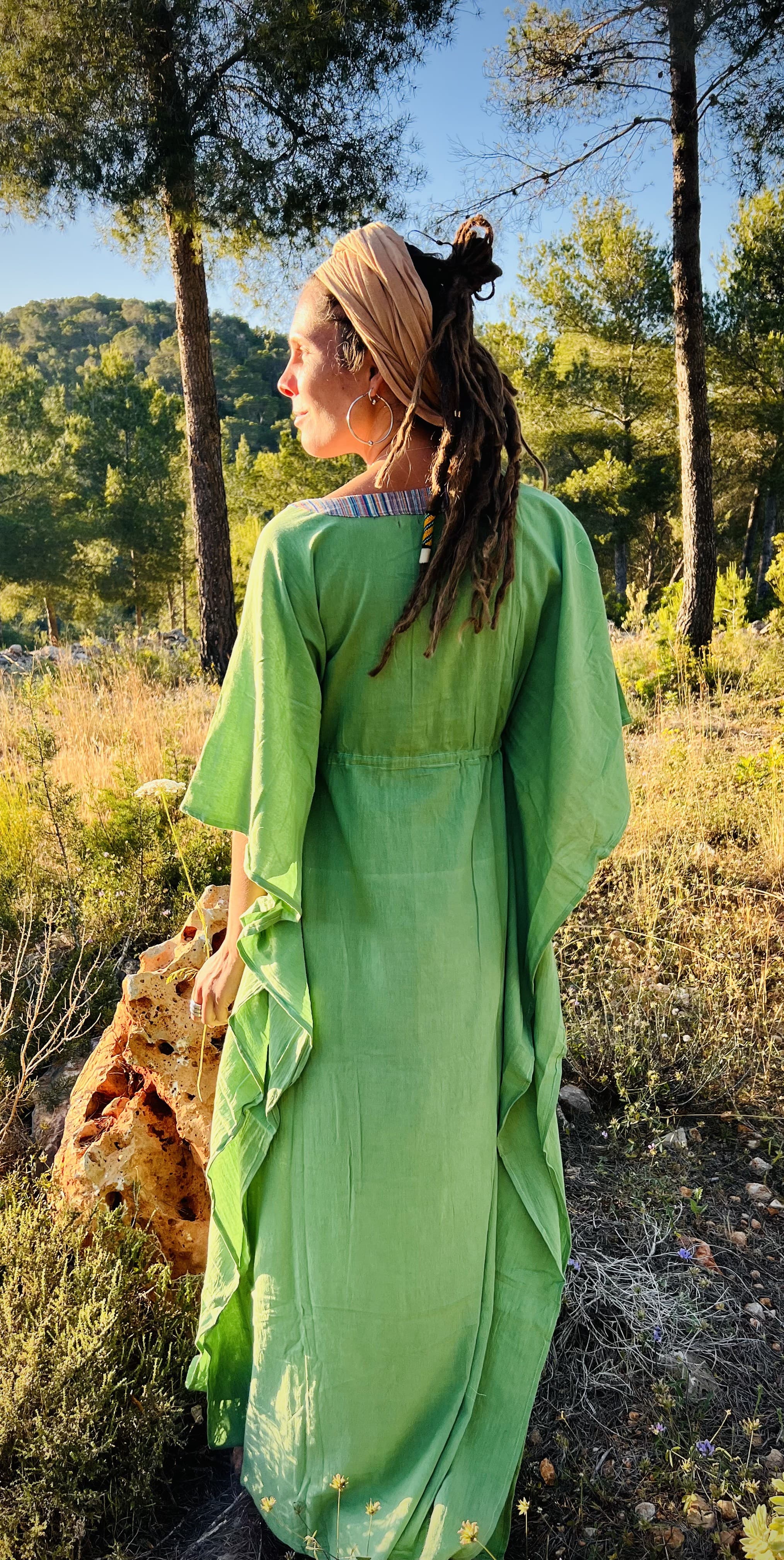 Kaftan Bright Green