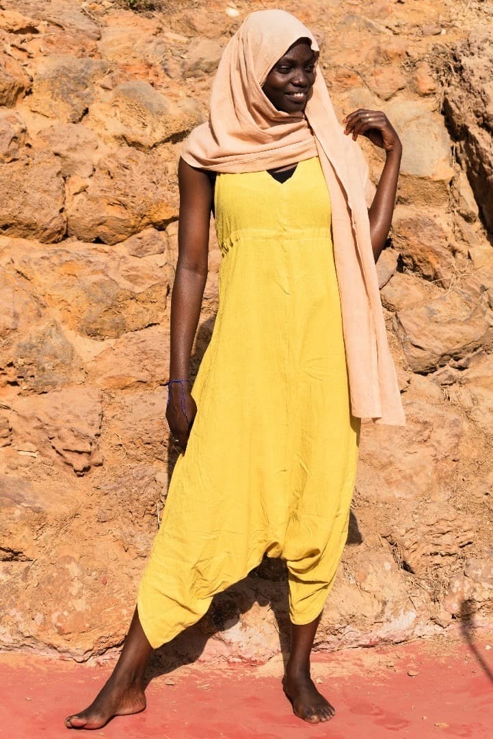 Natural dyed jumpsuit
