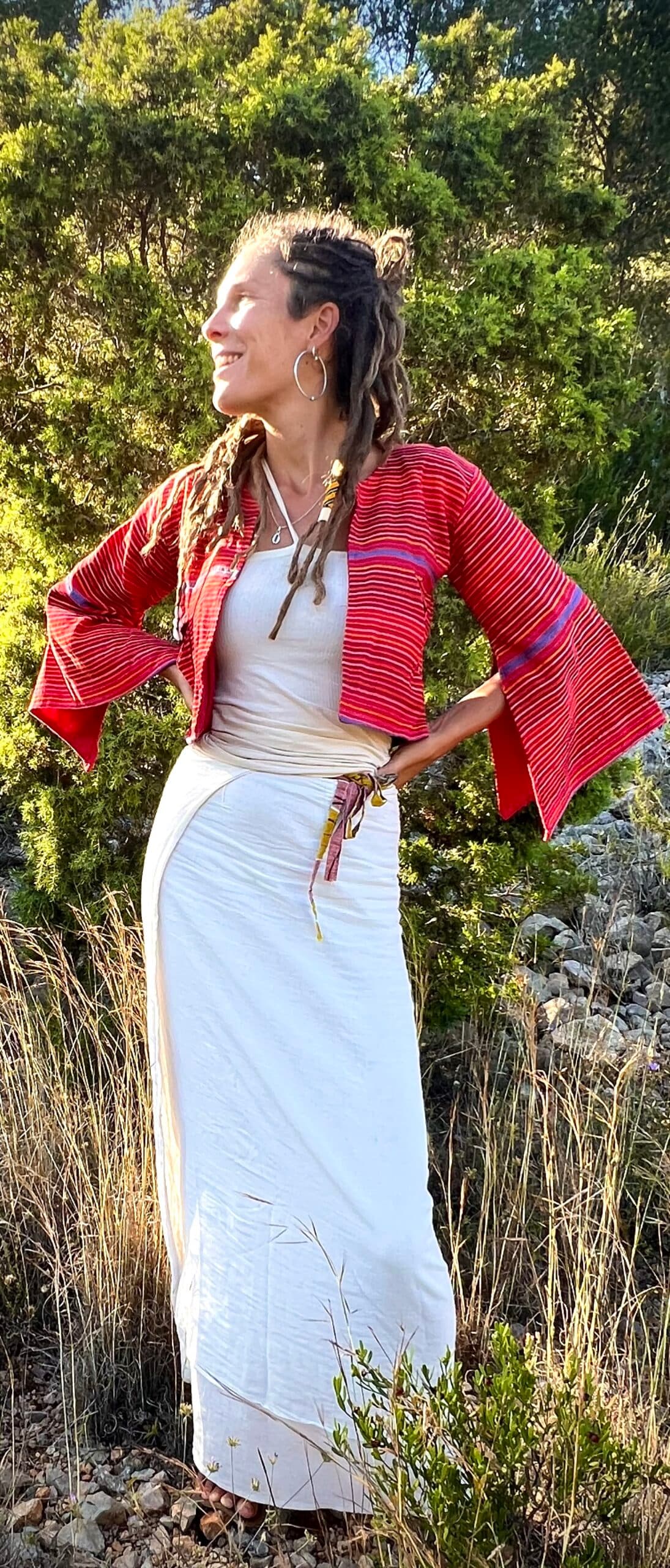 Handwoven Jacket strong Pink