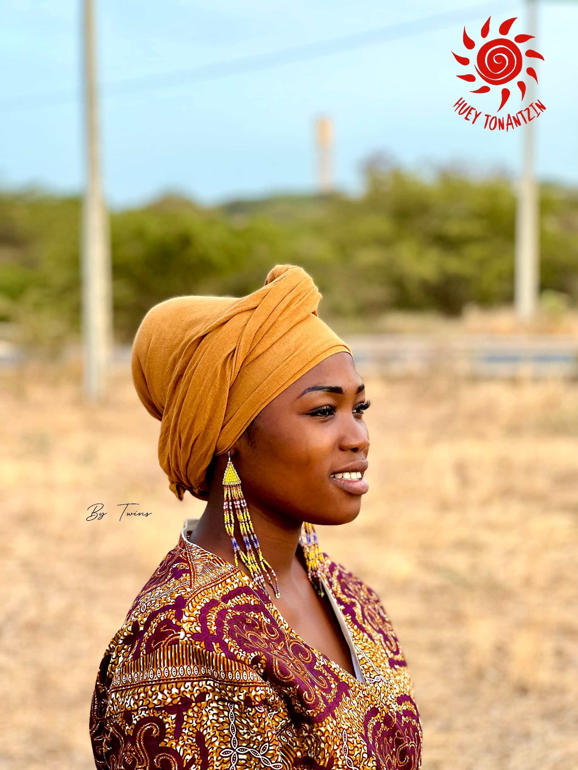 Long beads earrings