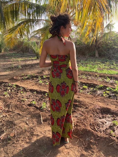 Wax print dress