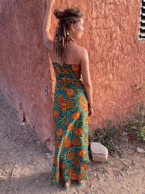 Wax print dress
