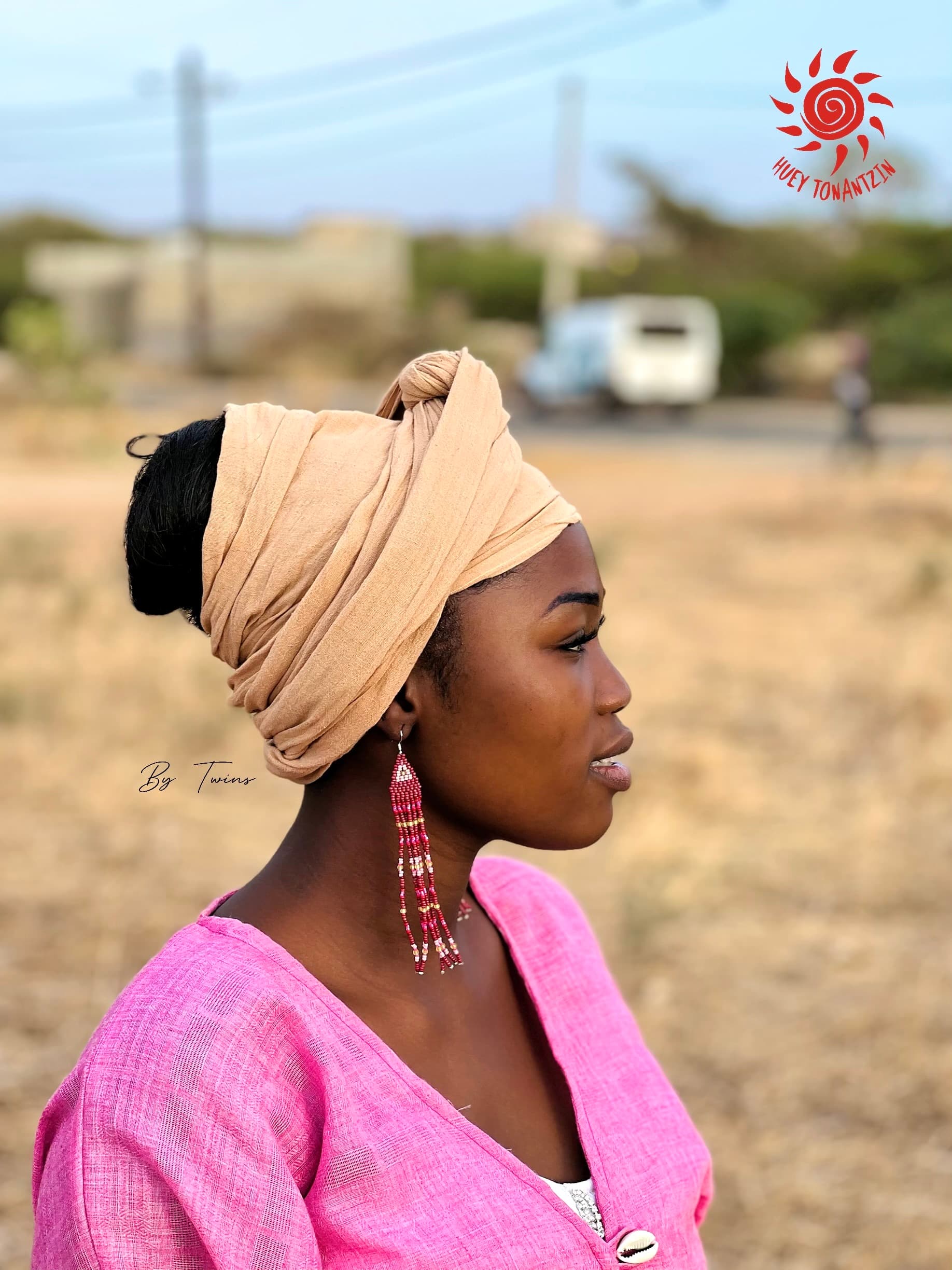 Long beads earrings